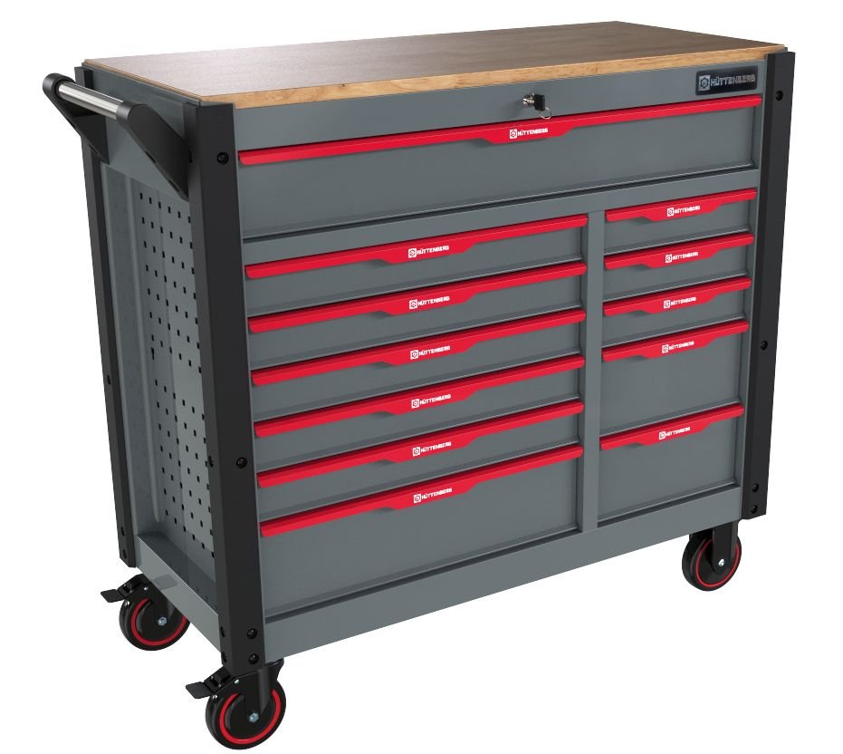 Carrello Da Officina Pro 12 Cassetti Con Utensili Solidi