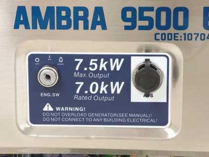 GENERATORE DI CORRENTE DIESEL SILENZZIOSO 7,5 KW Trifase 9500 E
