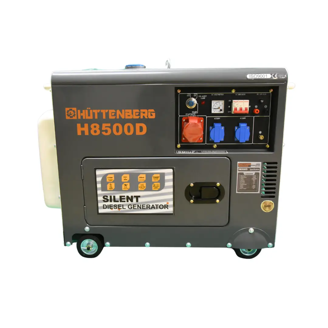 GENERATORE DI CORRENTE DIESEL SILENZZIOSO H8500D da 10 KW
